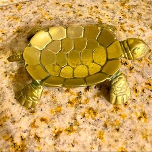 Antique handicraft brass turtle